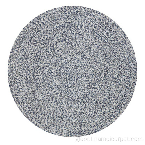 Patio Outdoor Rug Polypropylene braided round synthetic patio outdoor rug Factory